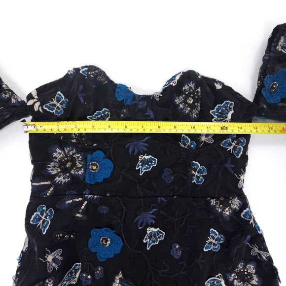 NEW For Love & Lemons Botanic Strapless Corset Dress Butterfly Whimsigoth Fairy - Picture 3 of 8